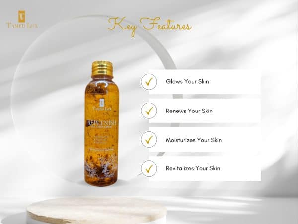 Taemed Lux Replenish Glow Face and Body Oil with Rosehip and Chamomile